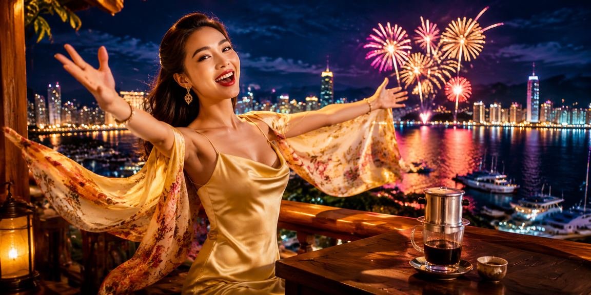 Người chơi tại Nha Trang thư giãn và theo dõi kết quả xổ số bên ly cà phê